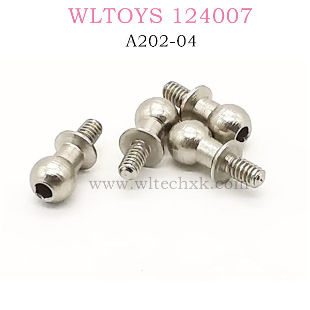 WLTOYS 124007 RC Car Original parts A202-04 Ball head screw