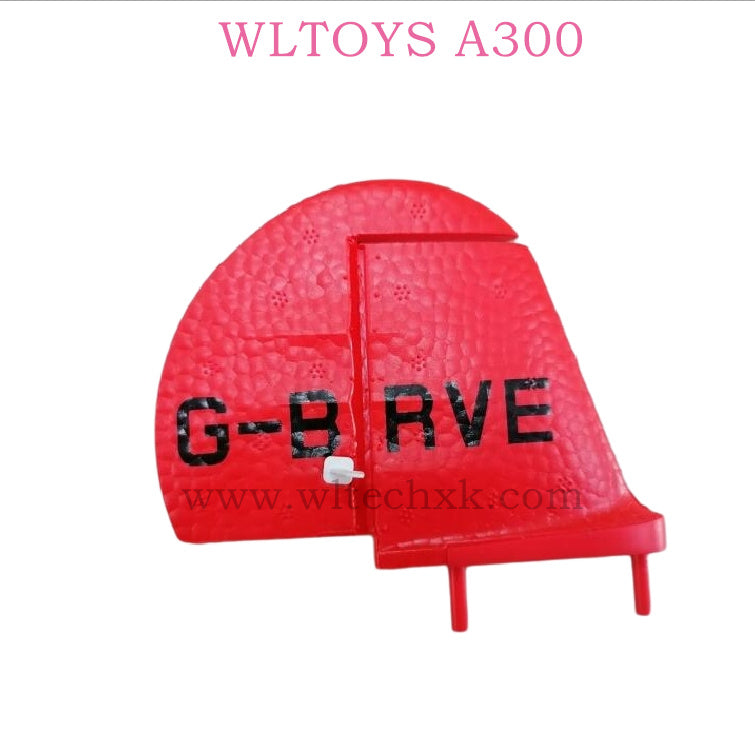 WLTOYS A300 RC Plane Original parts 0003 Vertical tail Group red