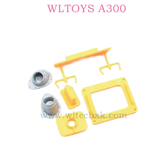 WLTOYS A300 RC Plane Original parts 0014 Fuselage rubber parts group orange