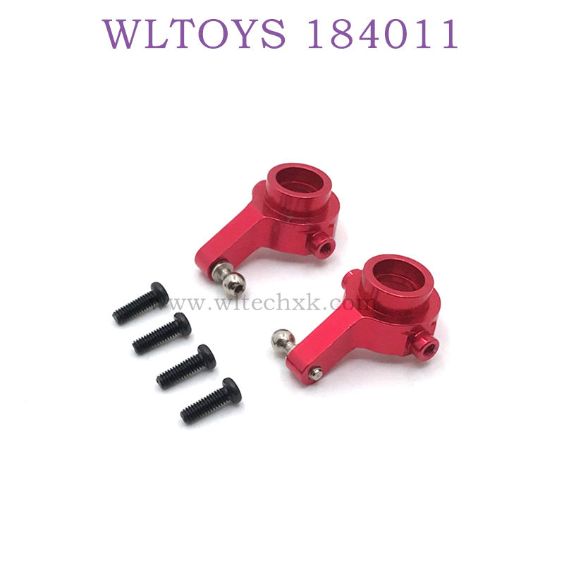 Upgrade For WLTOYS 184011 Parts Front Steering Cups red