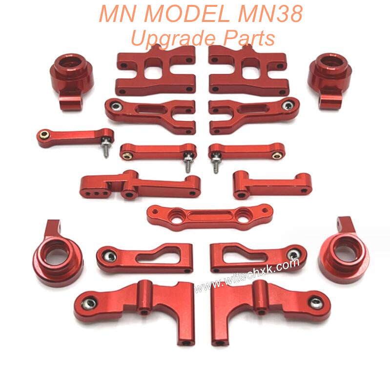 B3-MN-RC MN38 Upgrade PARTS-Metal Kit Red