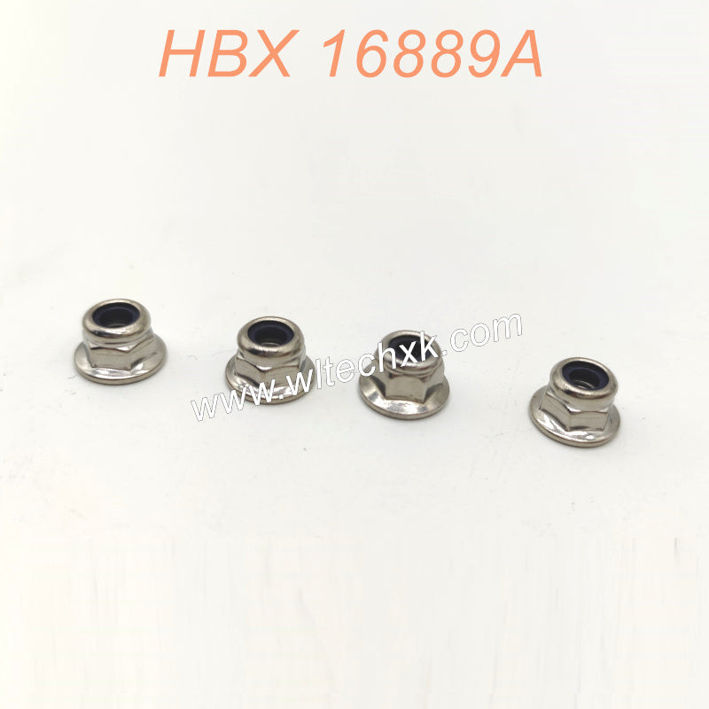 H003-HAIBOXING 16889A PRO Parts M4 Flange Locknut