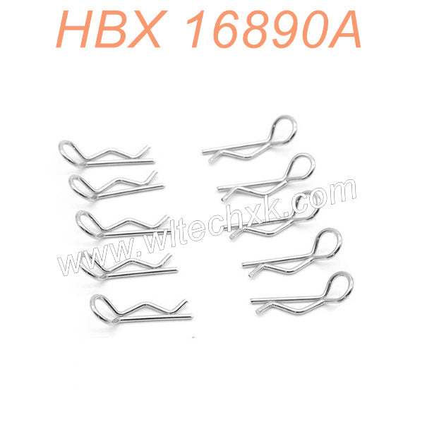 H166-HBX 16890A Parts Body Clips