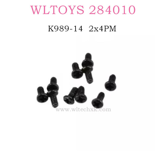 WLTOYS 284010 Original part K989-14 Screw set 2x4PM