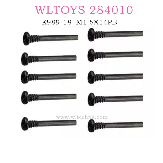 WLTOYS 284010 Original part K989-18 Half screw M1.5X14PB