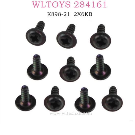 WLTOYS 284161 1/28 RC Car Original parts K989-21 2X6KB Screws Set