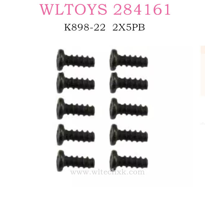 WLTOYS 284161 1/28 RC Car Original parts K989-22 2X5PB Screws set