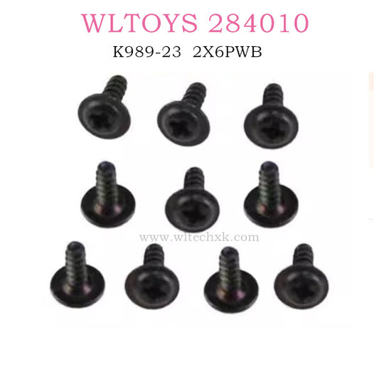 WLTOYS 284010 Original part K989-23 2X6PWB Screw set