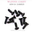 WLTOYS 124007 RC Car Original parts L959-54 Countersunk head tapping screw 2.6X8X10