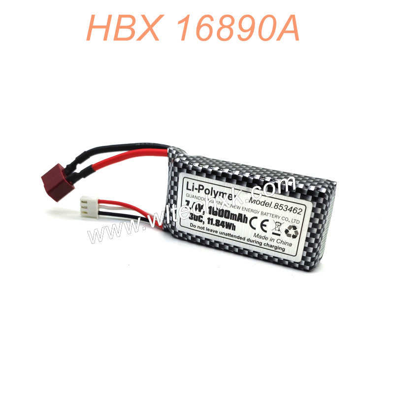 HAIBOXING HBX 16890A 16890 RC CAR Parts 7.4V 30C 1600mAh Battery-T Plug M16151