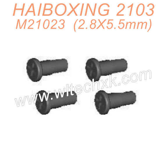 M21023 HAIBOXING 2103 Parts Steering Hub Screws (2.8X5.5mm)