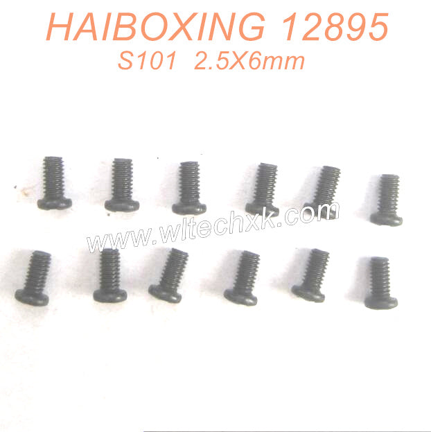 S101-HAIBOXING 12889 Parts Round Head Screw 2.5X6mm-2