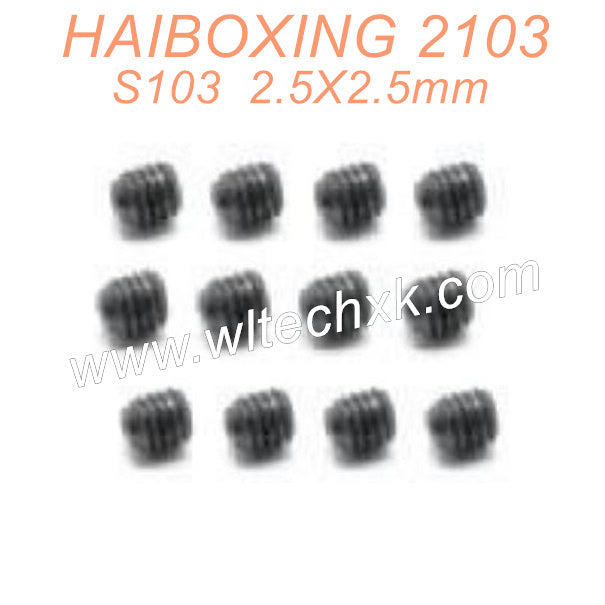 S103-HAIBOXING 2103 Parts Set Screw 2.5X2.5mm