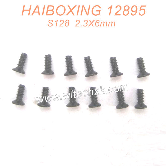 S128-HAIBOXING 12889 Parts Countersunk Self Tapping Screw 2.3X6mm-3