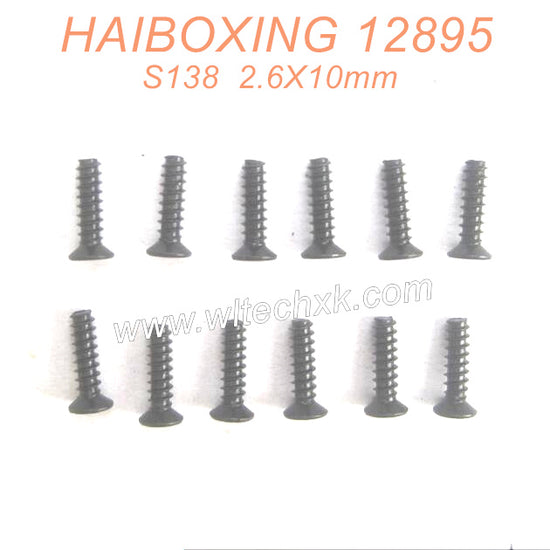 S138-HAIBOXING 12889 Parts Countersunk Self Tapping Screw 2.6X10mm-3