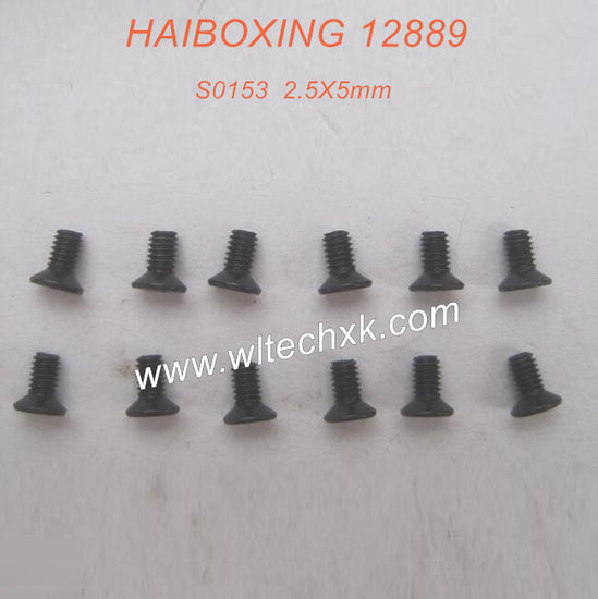 S153-HAIBOXING 12889 Parts Countersunk Screw 2.5X5mm-2(1)