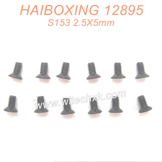 S153-HAIBOXING 12889 Parts Countersunk Screw 2.5X5mm-2