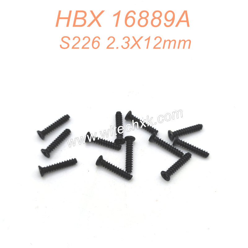 S226-HAIBOXING 16889A 16889 Parts 2.3X12mm Countersunk Self Tapping