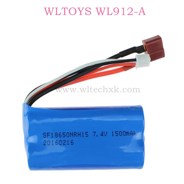 Original Parts Of WLTOYS WL912-A 7.4V Battery 1500mAh T-PLUG