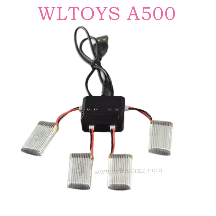 WLTOYS XK A500 RC Plane Original parts USB Charger that holds four charges at a time