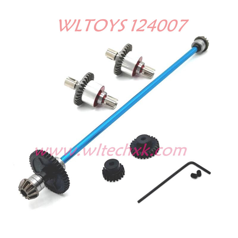 WLTOYS 124007 4WD RC Racing Car Upgrade Parts Metal Differential Gear kit