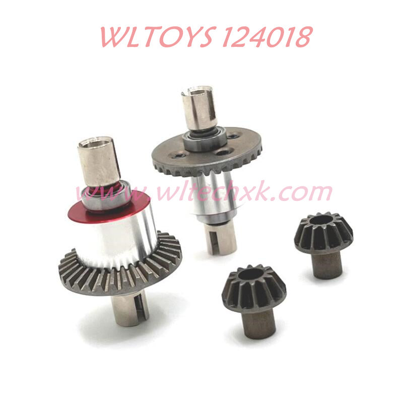 WLTOYS 124008 RC Car Upgrade Parts front and rear differential