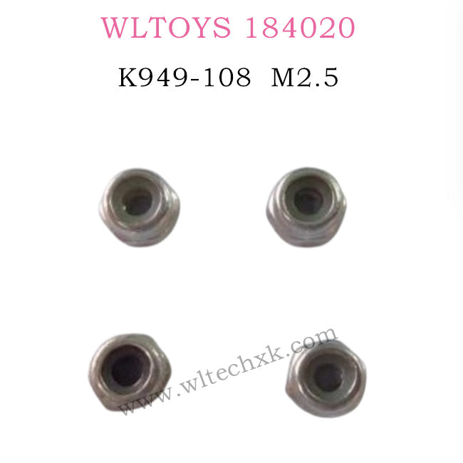 WLTOYS 184020 Parts M2.5 Lock nut K949-18