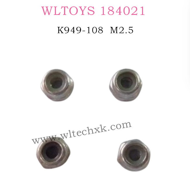 WLTOYS 184021 parts M2.5 Lock nut K949-108