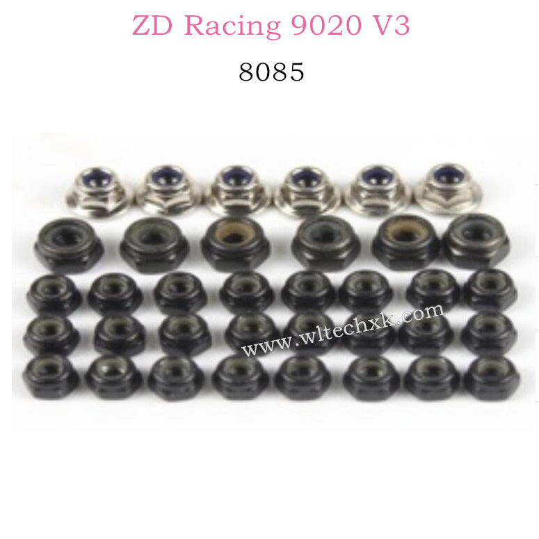 ZD Racing 9020 V3 parts Hex nuts 8085