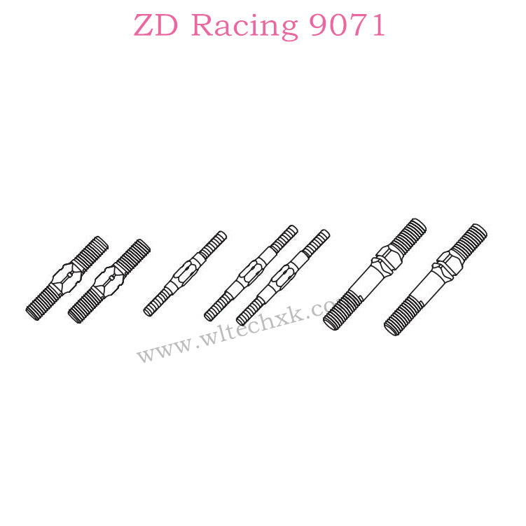 ZD Racing 9071 Parts All Rods 8126