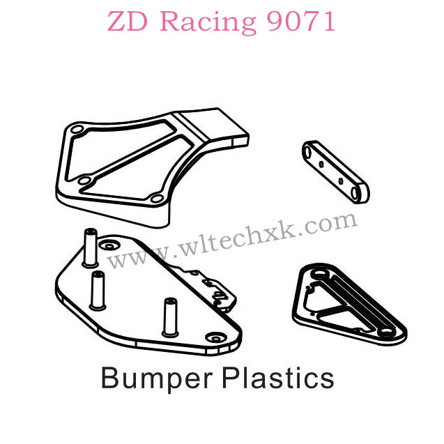 ZD Racing 9071 Parts Bumper Plastics 8432