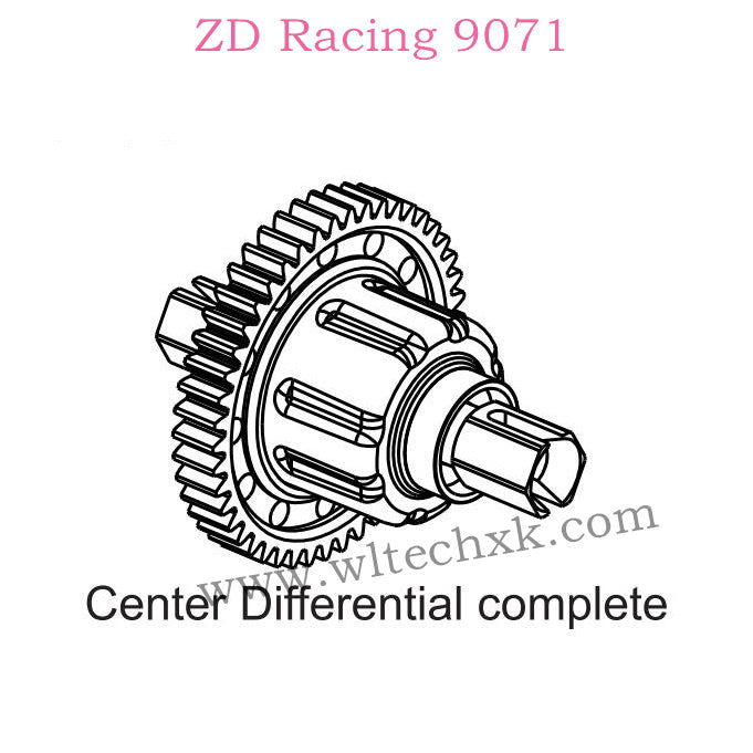 ZD Racing 9071 Parts Center Differential Complete 8458