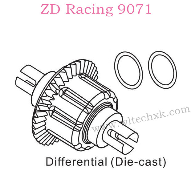 ZD Racing 9071 Parts Differential Die-Cast 8115