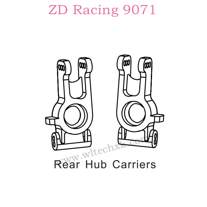 ZD Racing 9071 Parts Rear Hub Carriers 8136