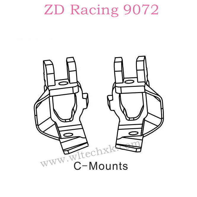 ZD Racing 9072 BX-8 Parts C-Mounts 8134