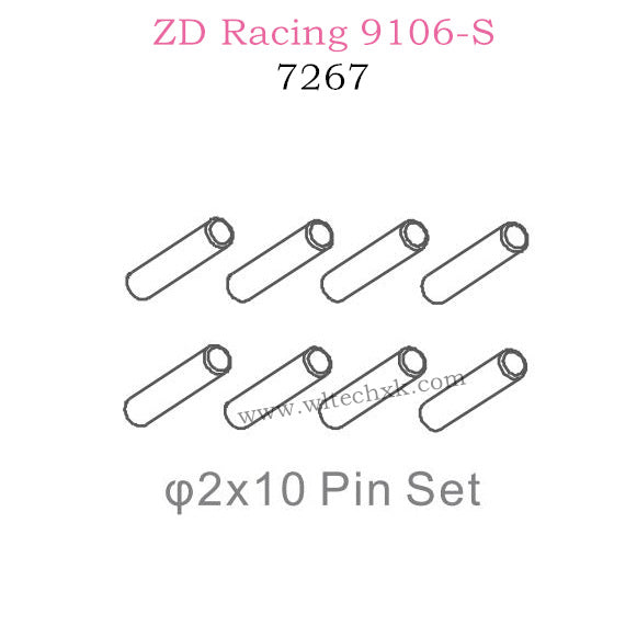 ZD Racing 9106S Parts 2X10 Pin set 7267