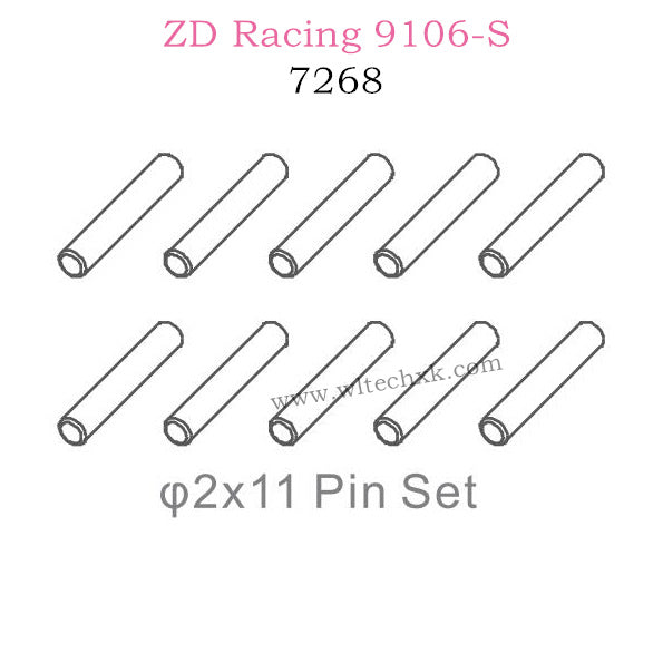 ZD Racing 9106S Parts 2X11 Pin Set 7268