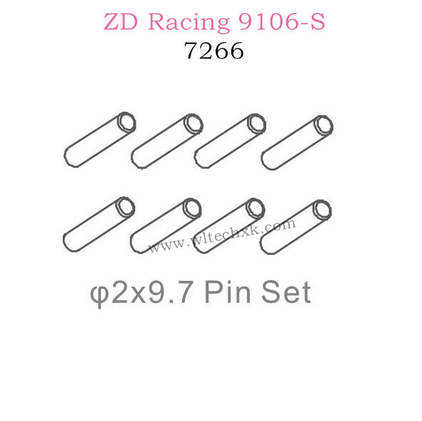 ZD Racing 9106S Parts 2X9.7 Pin Set 7266