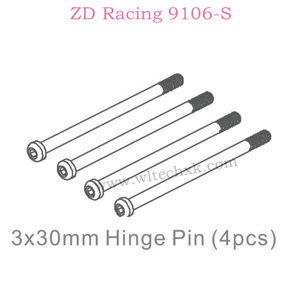 ZD Racing 9106S Parts 3x30mm Hinge Pin 7182