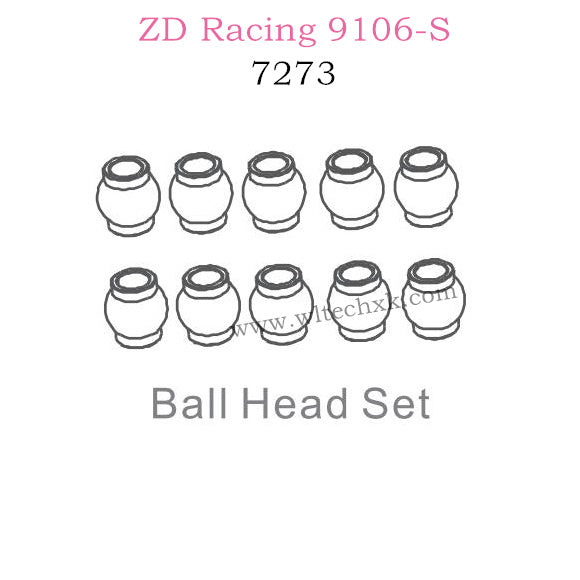 ZD Racing 9106S Parts Ball Head Set 7273