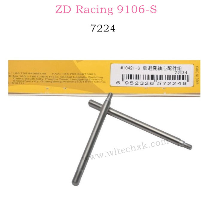 ZD Racing 9106S Parts Rear Shock Rods 7224