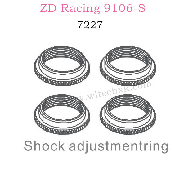 ZD Racing 9106S Parts Shock Adjustmentring 7227