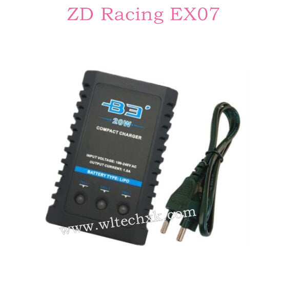 ZD Racing EX07 Parts B3 Li-Po Charger 6215