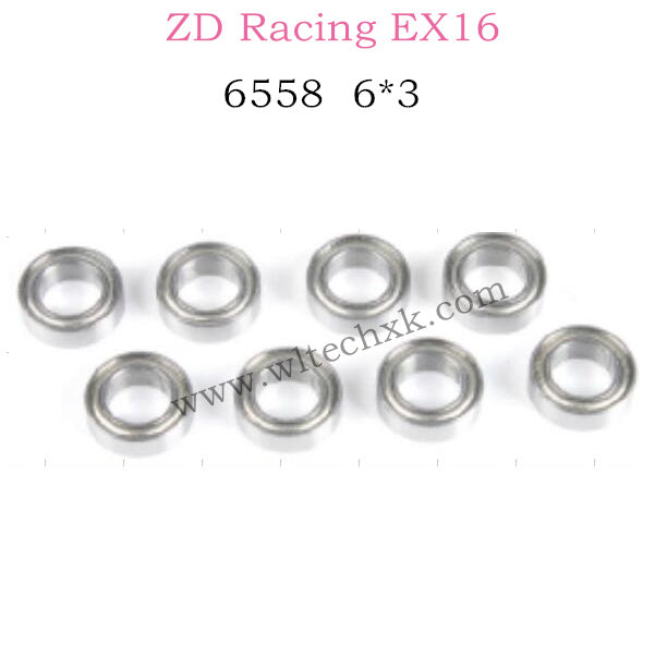 ZD Racing EX16 Parts Bearing 6X3 6558