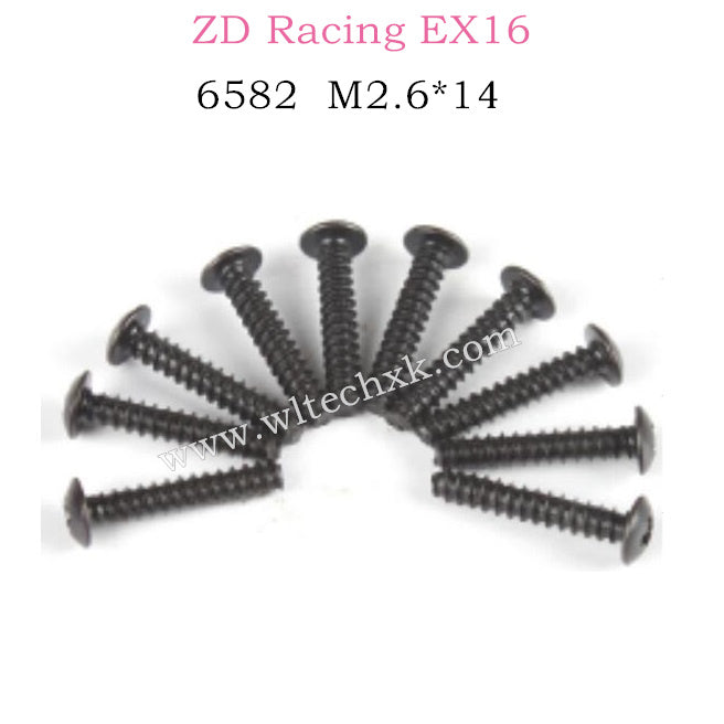 ZD Racing EX16 Parts M2.6X14 Screw Set 6582