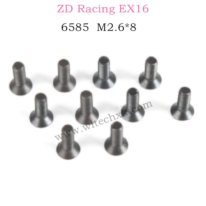 ZD Racing EX16 Parts M2.6X8 Screw Set 6585