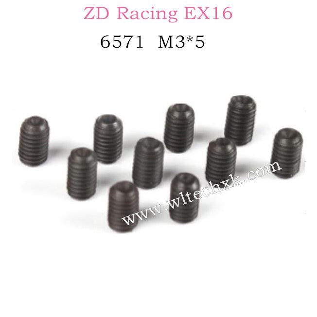 ZD Racing EX16 Parts M3X5 Screw Set 6571