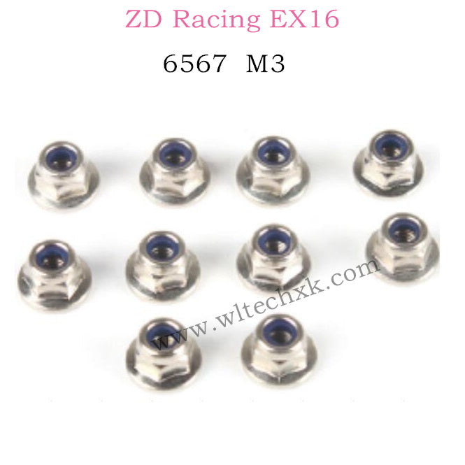 ZD Racing EX16 Parts M3 Locket Set 6567