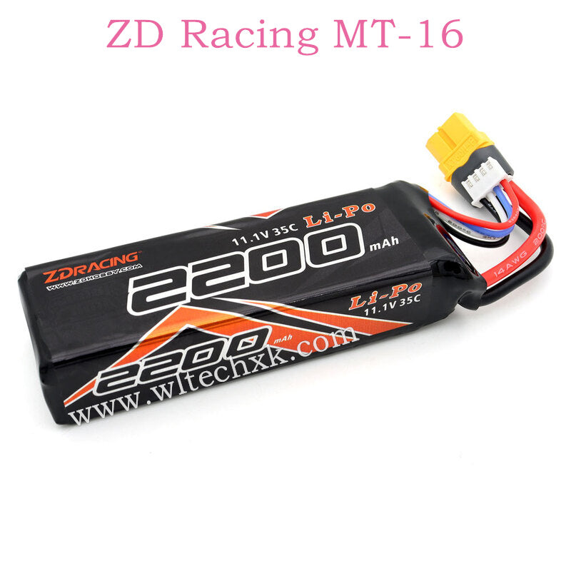 ZD Racing MT-16 Parts 2200mah 11.1V  Lithium battery 16074