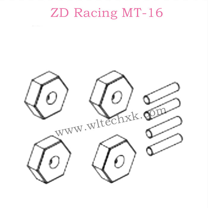 ZD Racing MT-16 Parts Hexagonal adapter 16041